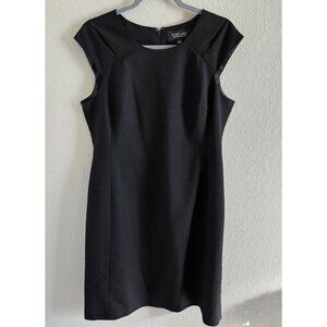 Black Label Evan Picone Woman Size 12 Career Dress Cap Sleeves Lined Designer